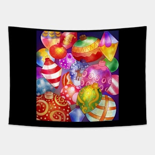 Christmas Ornaments Tapestry