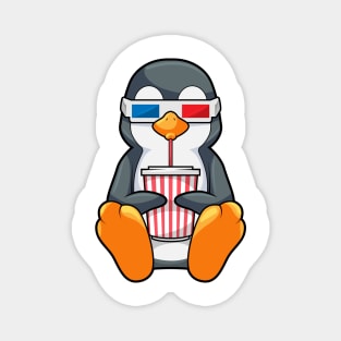 Penguin Cinema Glasses Drinking cup Magnet