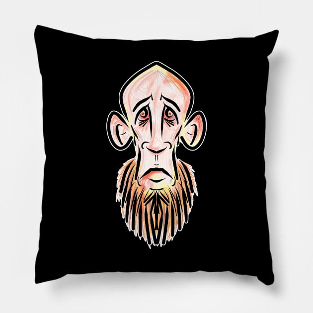 Zombie Hipster Pillow by vincentjnewman