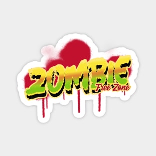 Zombie Free Zone Magnet