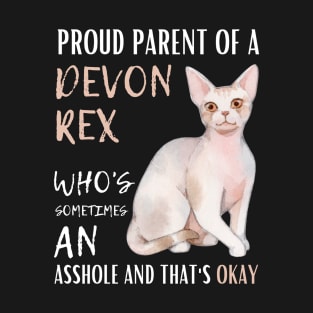 Proud Parents of Devon Rex Pet Cat T-Shirt