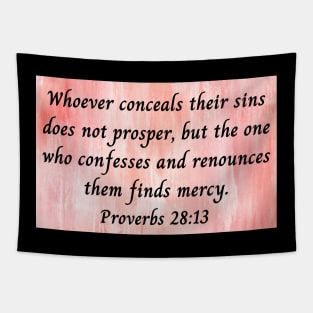 Bible Verse Proverbs 28:13 Tapestry