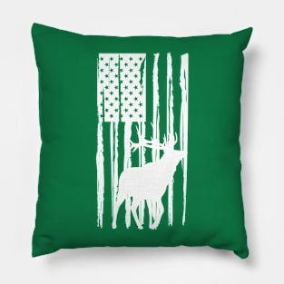 Hunting American flag Pillow