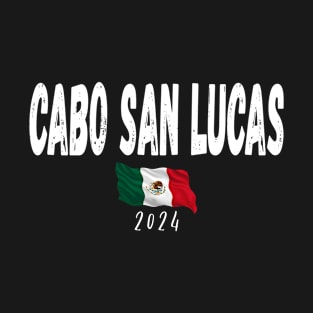 Cabo San Lucas Souvenir 2024 Vacation Trip Mexico Travel Flag Group Design. T-Shirt