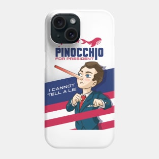 Pinocchio For President Phone Case