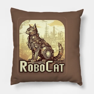 Industrial cyber cat | Robocat Pillow