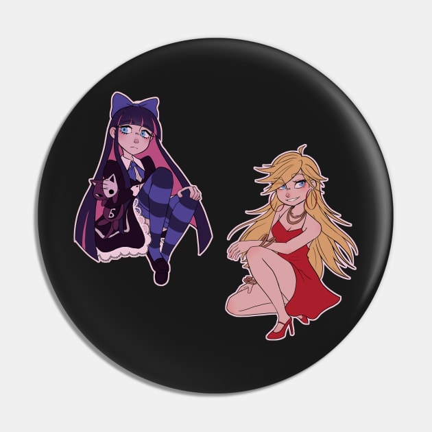 Panty and Stocking Pin by Probablynotsam