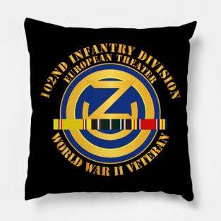 102nd Infantry Division - Europe - WWII - wo Drop Pillow