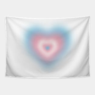 Trans/transgender blurry heart Tapestry