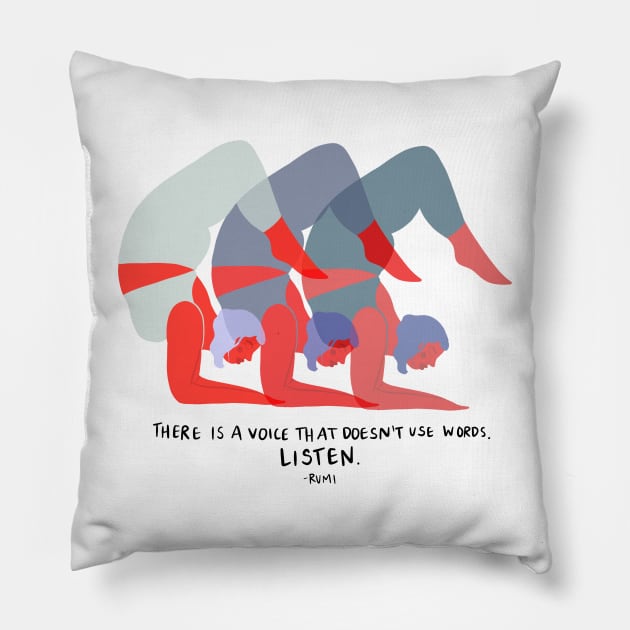 Listen Pillow by Harmony Willow Studio