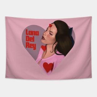 Lana 3 red hearts Tapestry