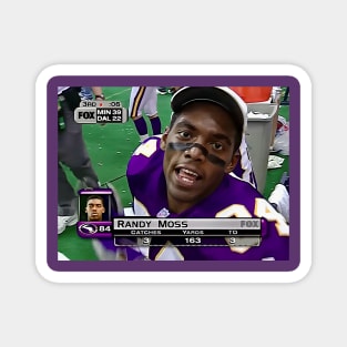 90s 2000s Thanksgiving Football - Randy Moss - Vikings Magnet