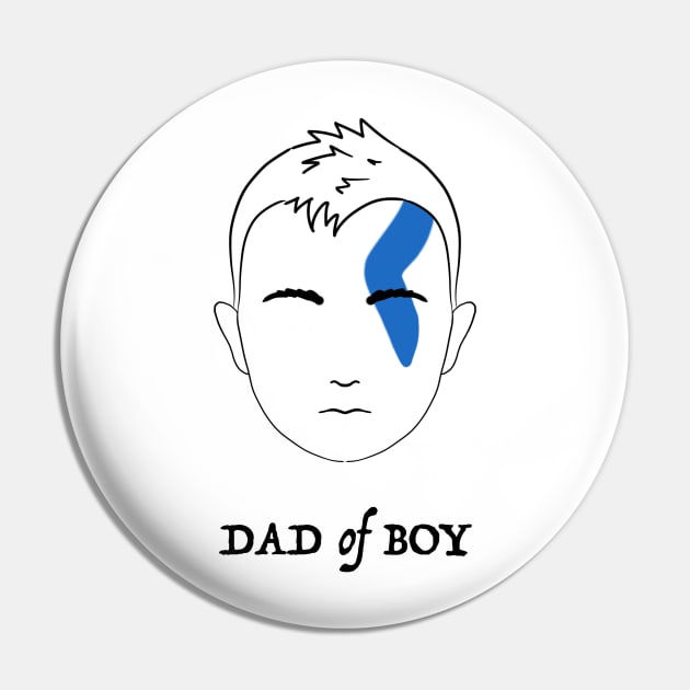 Dad of Boy Pin by Yaalala