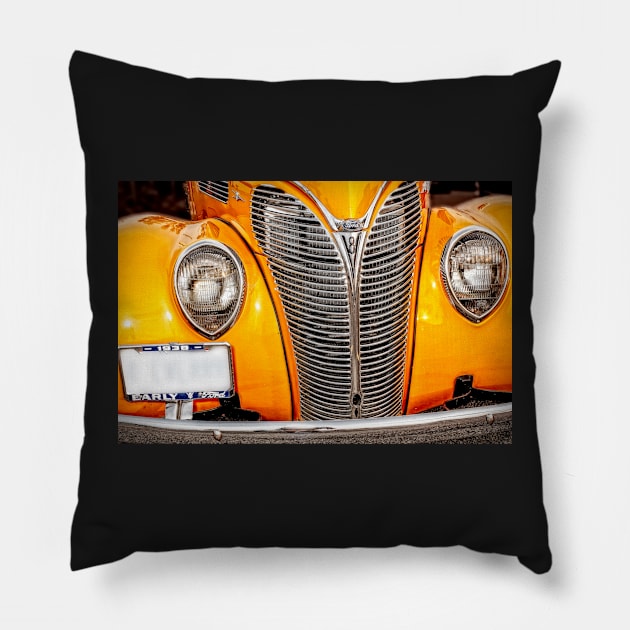 1938 Ford Deluxe Coupe 3 Pillow by Robert Alsop