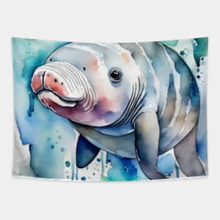 Cute manatee gift ideas,manatee kids tee,manatee tote bag and more Tapestry