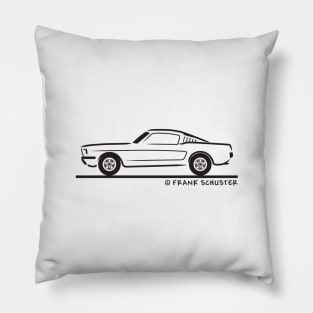 1965 Mustang Fastback Pillow