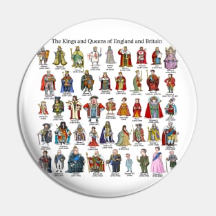 The Kings and Queens of England and Britain Pin