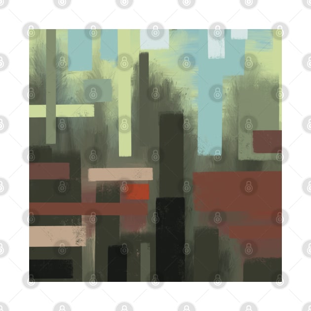 Abstract blocky landscape by Nigh-designs