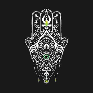 Hamsa Hand- protection against Evil Eye T-Shirt