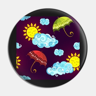 Fairytale Weather Forecast Print Pin