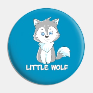 cute funny wolf cartoon Pin