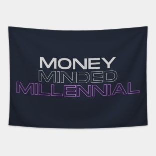 Money Minded Millennial (text only) Tapestry