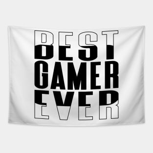 Best Gamer Ever Rounded Rectangle Tapestry