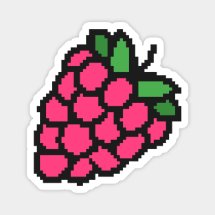 Raspberry Pixel Art Magnet