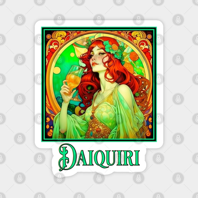 Art Nouveau Daiquiri Magnet by HolidayBug
