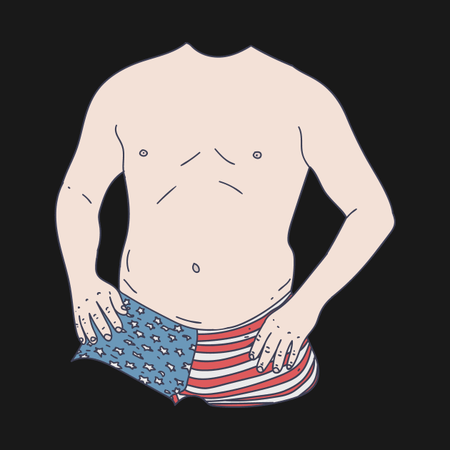 Dad Bod - American Paunch - Shirtless Gut by DeWinnes