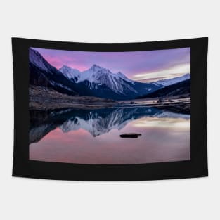 Pink Reflections of Medicine Lake Tapestry
