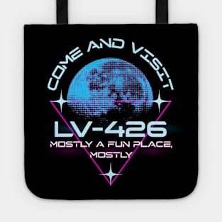 Cool retro Alien LV-426 synthwave design Tote