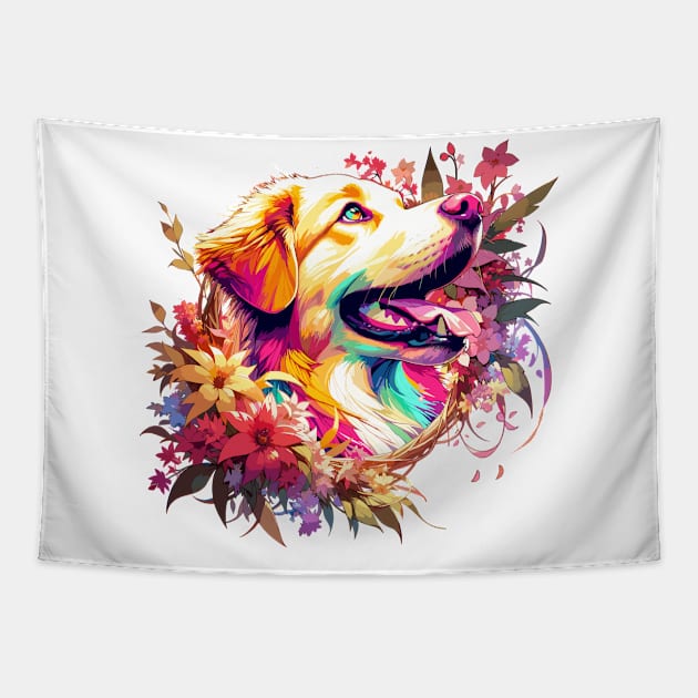 Joyful Drever Celebrates Mothers Day with Loving Dog Mom Tapestry by ArtRUs