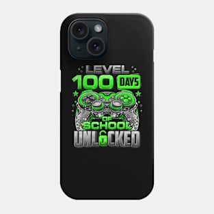 Level 100 Days Of School Unlocked Boys 100th Day Of School Phone Case