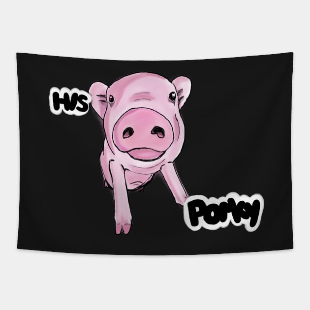 His porky Tapestry by Jimnorris