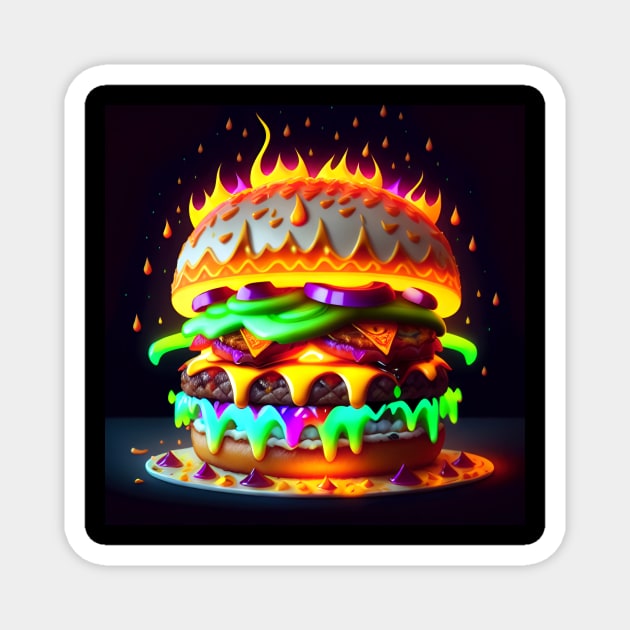 Burger Magnet by Grafititee