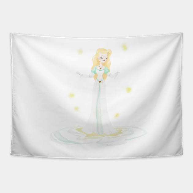 Princess Swan Tapestry by littlemoondance