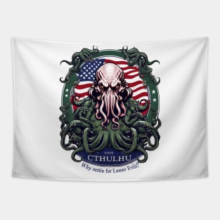 Vote Cthulhu - Why Settle for Lesser Evils Tapestry