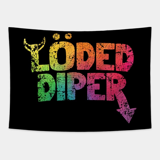 COLORFULL VINTAGE LODED DIPER Tapestry by asmokian