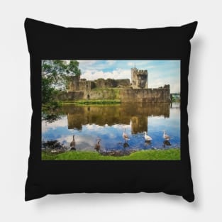 The Castle Geese Pillow