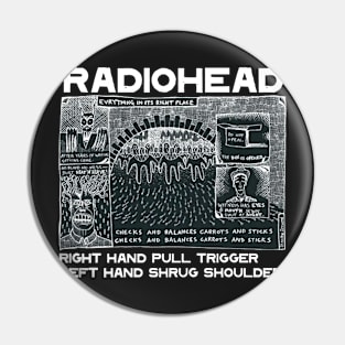 The Bends Computer In Rainbows Pablo A Moon-Radio Pool Amnesic Pin