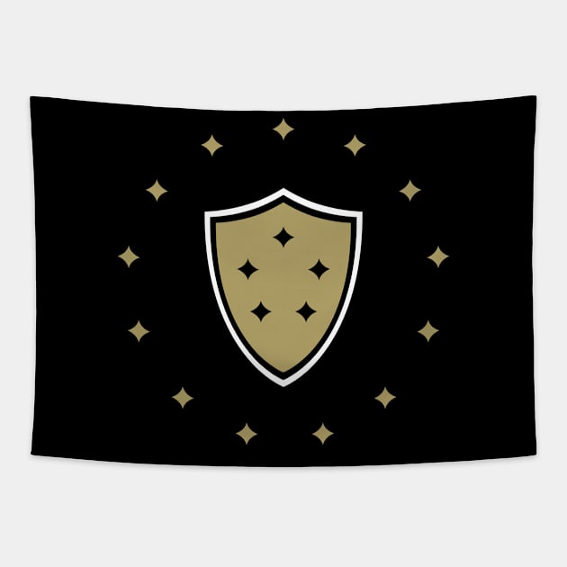 U of CF Shield Tapestry by Fish & Cats Shop