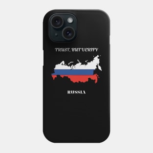 Russian Pride, Trust but verify Phone Case