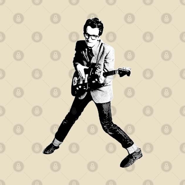 90s Elvis Costello by Cataleyaa