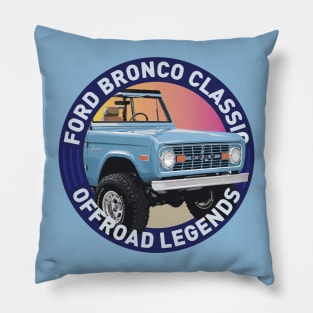 4x4 Offroad Legends: Ford Bronco Classic Pillow