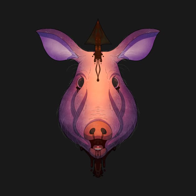 "Lord of the Flies" Pig by sketch-mutt