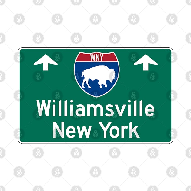 Williamsville New York Highway Guide Sign Buffalo by Go With Tammy