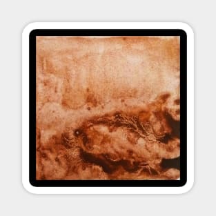 Brown watercolor gradient design Magnet