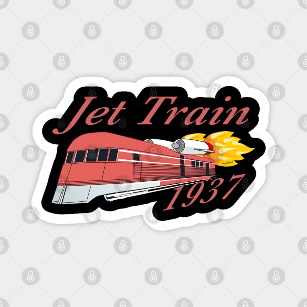 Jet Train 1937 VivaChas Magnet by vivachas