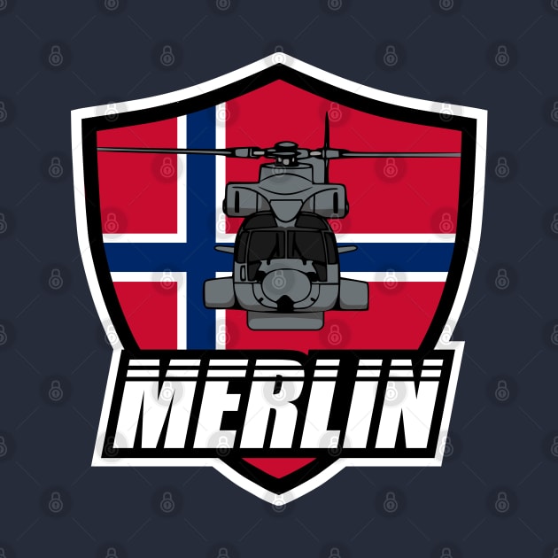 Norwegian Merlin Helicopter Patch by TCP